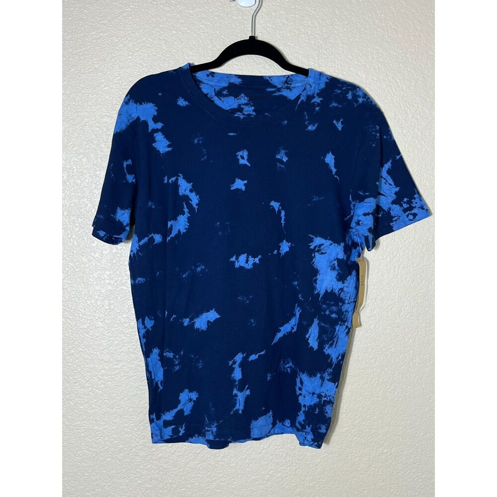 NWT Original Paperbacks OPB Men Small Tee Tie Dye Blue